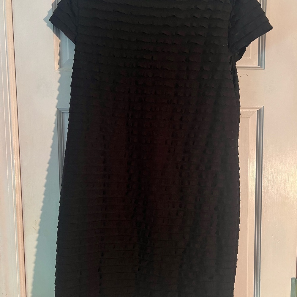Banana Republic Black Textured Mini Dress